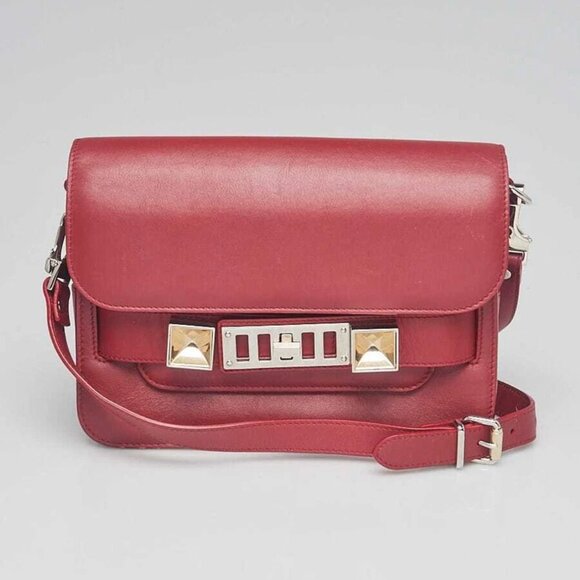 Proenza Schouler Red Leather PS11 Mini Classic Bag - Picture 1 of 11